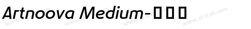 Artnoova Medium字体转换 Artnoova Medium字体转换
